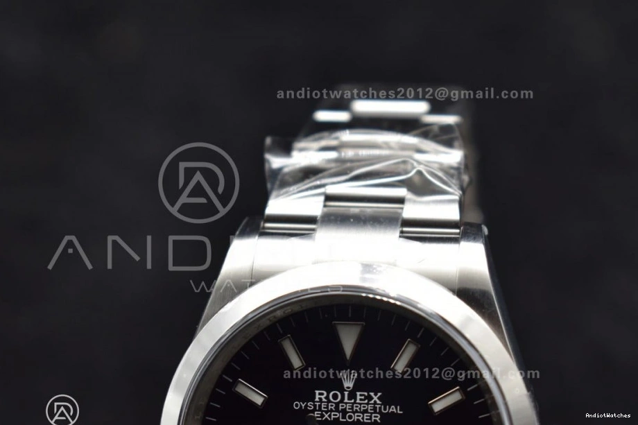 Steel Dial on Clean Best 854 904L SS VR ModernLook Black 124270 36mm Bracelet Edition 1:1 Explorer 0510